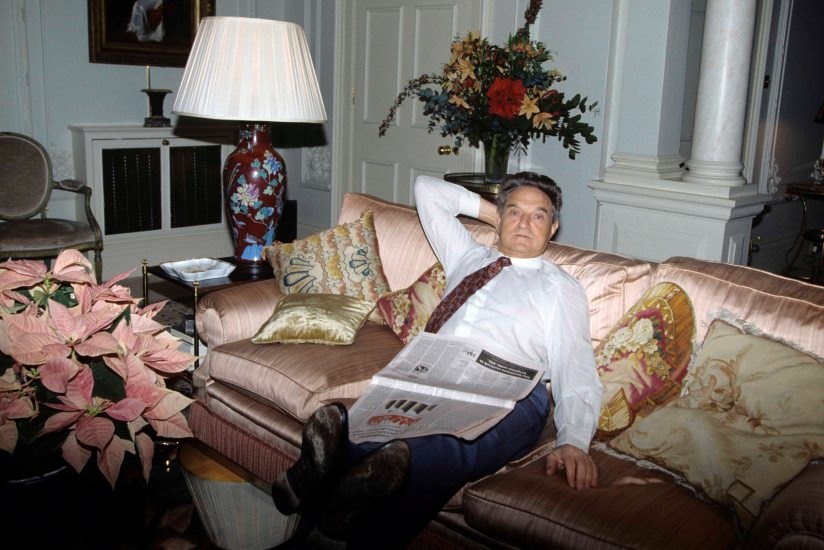 George Soros in his apartment in London 1992